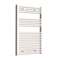 Elektrische Design Radiator Sanicare Plug & Play 111,8x45 cm Wit 596 Watt Met Zwarte Thermostaat Links Sanicare - thumbnail