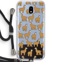Alpacas: Samsung Galaxy J3 (2017) Transparant Hoesje met koord Alpacas: Samsung Galaxy J3 (2017) Transparant Hoesje met koord