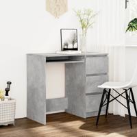 Bureau 90x45x76 cm bewerkt hout betongrijs