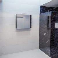 Spiegelkast Vico Cube | 80x70 cm | 1 Deur | Zonder verlichting | Eiken