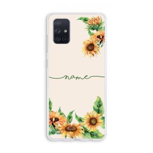 Zonnebloemen: Galaxy A71 Transparant Hoesje