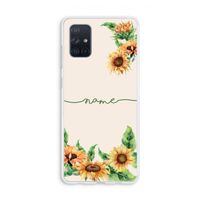 Zonnebloemen: Galaxy A71 Transparant Hoesje