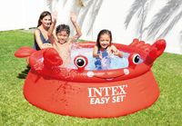 Intex Happy Crab Easy Set Pool kinderzwembad Opblaasbaar zwembad - thumbnail