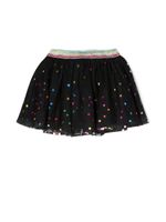 Stella McCartney Kids jupe en tulle à pois - Noir - thumbnail