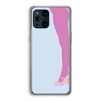 Pink panty: Oppo Find X3 Pro Transparant Hoesje
