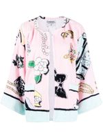 CHANEL Pre-Owned veste Icons en éponge (1990-2000) - Rose - thumbnail