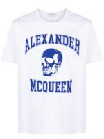 Alexander McQueen t-shirt à logo tête de mort imprimé - Blanc - thumbnail