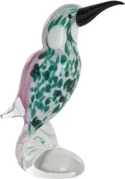 Light & Living ornament glas bird 8x5x16cm groen