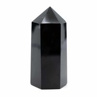 Edelsteen Obelisk Punt Obsidiaan 60 - 90 mm - thumbnail