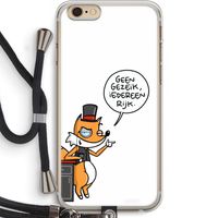 Geen Gezeik: iPhone 6 PLUS / 6S PLUS Transparant Hoesje met koord