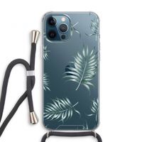Simple leaves: iPhone 12 Pro Transparant Hoesje met koord