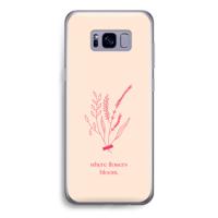 Where flowers bloom: Samsung Galaxy S8 Transparant Hoesje - thumbnail