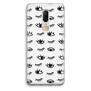 Eye pattern #2: OnePlus 6 Transparant Hoesje