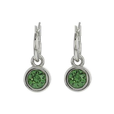 Biba Hang Oorbellen met Swarovski Steentje Erinite