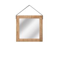 LABEL51 Spiegel - Naturel - Mangohout - 60x60 cm