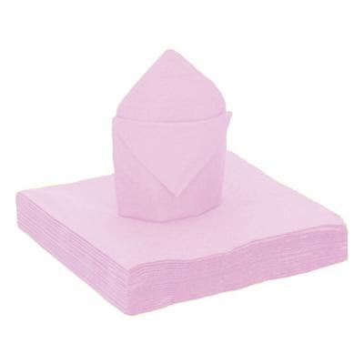 Feestservetten - 20 stuks - lichtroze - 40 x 40 cm - papier