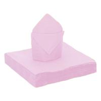 Feestservetten - 20 stuks - lichtroze - 40 x 40 cm - papier
