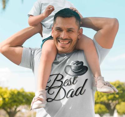 "Beste papa" vintage vaderdag t-shirt