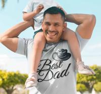 "Beste papa" vintage vaderdag t-shirt