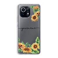 Zonnebloemen: Xiaomi Mi 11 Transparant Hoesje