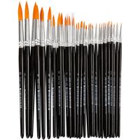 Creativ Company Ronde penselen - 7 maten, 36st.