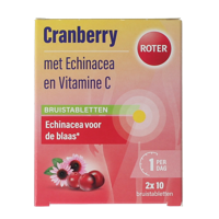 Roter Cranberry vitamine C & echinacea duopack 20 Bruistabletten