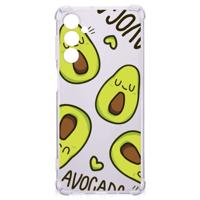 Samsung Galaxy M54 Stevig | Bumper Hoesje | Avocado Singing