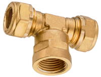 Cornat knelkoppeling/ms t-stuk 22x1/2x22mm - tec583696