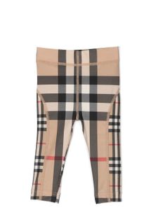 Burberry Kids legging à motif Vintage Check - Tons neutres