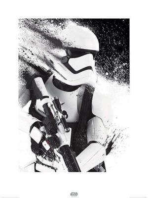 Kunstdruk Star Wars Episode VII Stormtrooper Paint 60x80cm