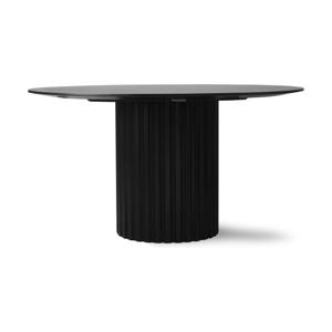 HKliving Pillar eettafel Ø140 cm black