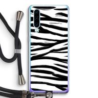 Zebra pattern: Huawei P30 Transparant Hoesje met koord