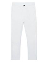 Diesel Kids pantalon chino droit à logo embossé - Blanc