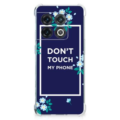 OnePlus 10 Pro Anti Shock Case Flowers Blue DTMP OnePlus 10 Pro Anti Shock Case Flowers Blue DTMP