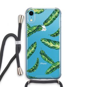 Lange bladeren: iPhone XR Transparant Hoesje met koord