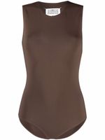 Maison Margiela body à logo brodé - Marron