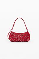 Handtas met studs - RED - U