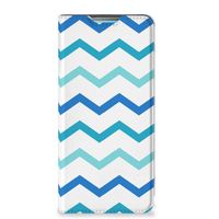 Samsung Galaxy A53 Hoesje met Magneet Zigzag Blauw