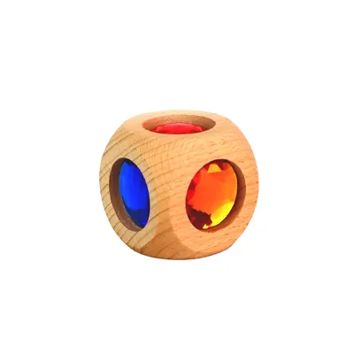 Bauspiel Houten Dobbelsteen