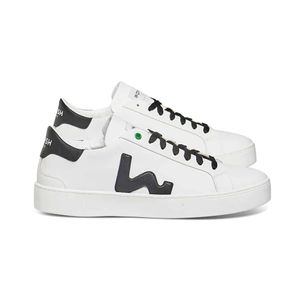 Womsh Vegan Snik White Black Veganistische Sneaker Iconisch model Unisex