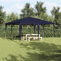 Partytent Blauw 400 x 400 x 266 cm Polyethyleen en Staal