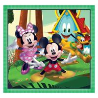 Clementoni legpuzzel super color vierkant mickey and friends, 3x48st.
