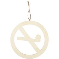 Creativ Company Schild, niet roken, afm 21,3 cm, dikte 0,9 cm, 1 stuk