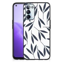 OPPO Reno5 5G | Find X3 Lite Bloemen Hoesje Leaves Blue