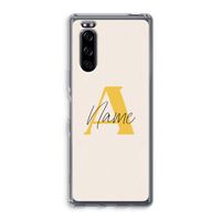 Amber Script: Sony Xperia 5 Transparant Hoesje