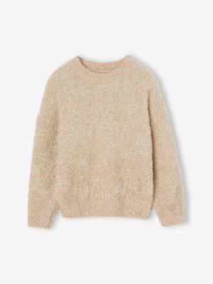 Festlicher Mädchen Pullover mit Glanzgarn Oeko-Tex goud