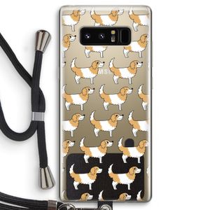 Doggy: Samsung Galaxy Note 8 Transparant Hoesje met koord