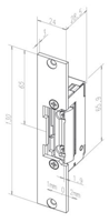 Effeff 13805 Elektrische inbouw deuropener type 138 | spanningsloos ontgrendeld | met diode | fafix | 24V= | DIN links en DIN rechts. - 10025018