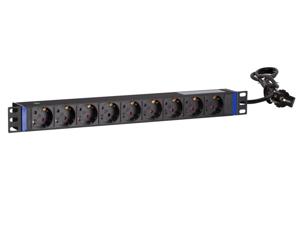 DSIT DS-9PDU energiedistributie 9 AC-uitgang(en) 1U Zwart