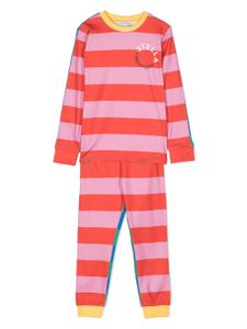 Stella McCartney Kids survêtement à rayures - Rose